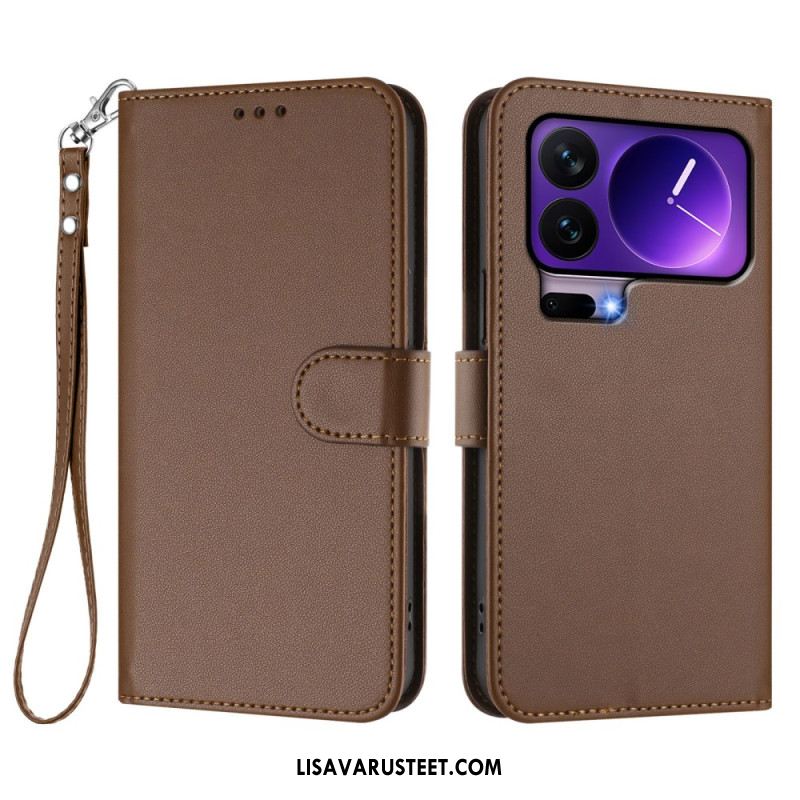 Kotelot Xiaomi 17 Pro Puhelinkuoret Yksivärinen Nahkakuvio