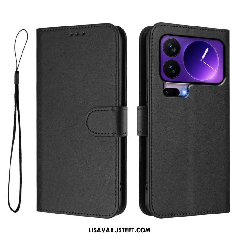 Kotelot Xiaomi 17 Pro Rfid-suojattu Nahkaefekti Suojakuori