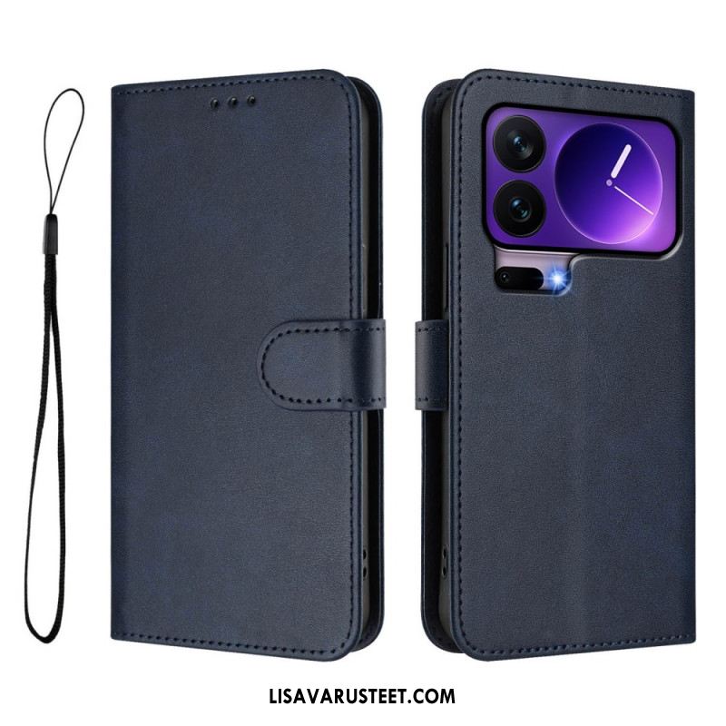 Kotelot Xiaomi 17 Pro Rfid-suojattu Nahkaefekti Suojakuori