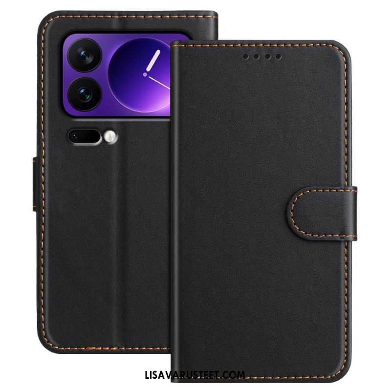 Kotelot Xiaomi 17 Pro Yksivärinen Nahkajäljitelmä