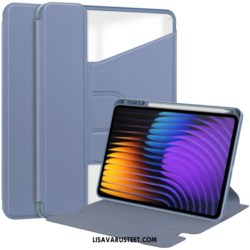 Kotelot Xiaomi Pad 7 / 7 Pro Nahkakuvioinen Ja Kääntyvä Jalusta