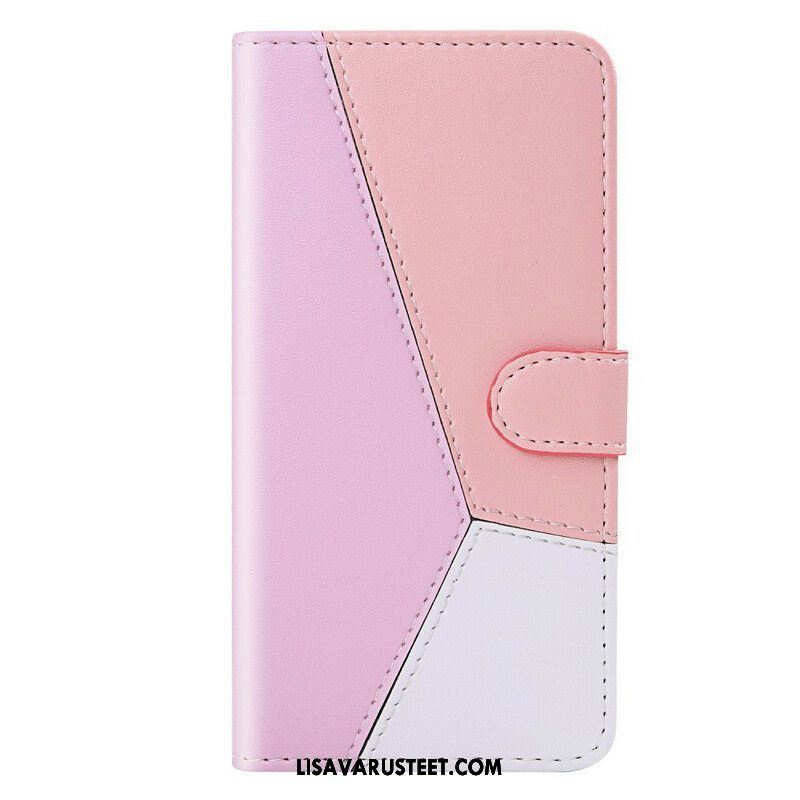 Kotelot Xiaomi Redmi Note 10 / 10S Tricolor Leather Effect