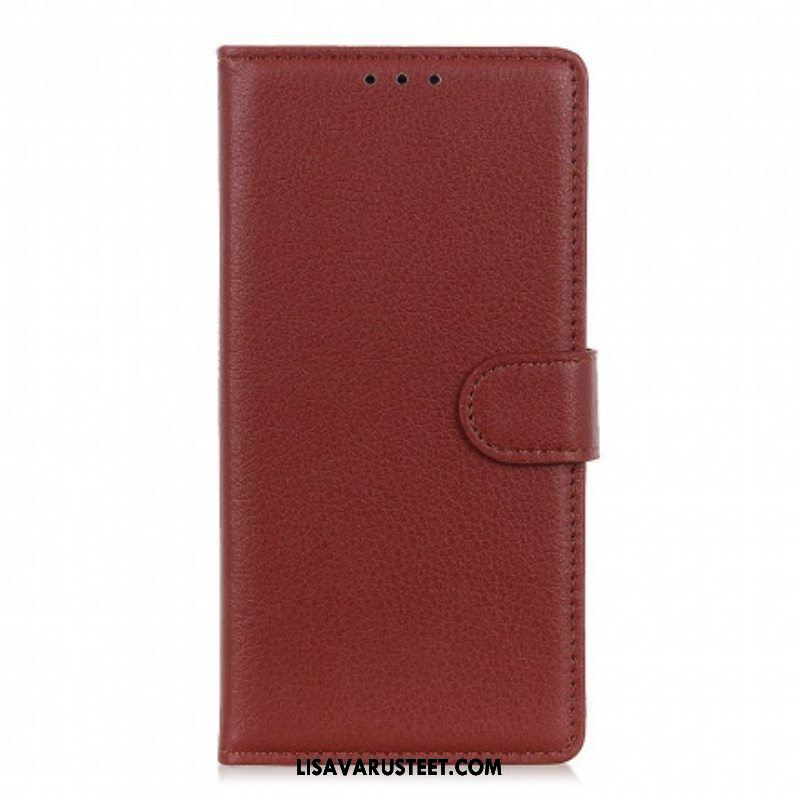 Kotelot Xiaomi Redmi Note 10 5G Perinteinen Litchi Faux Leather