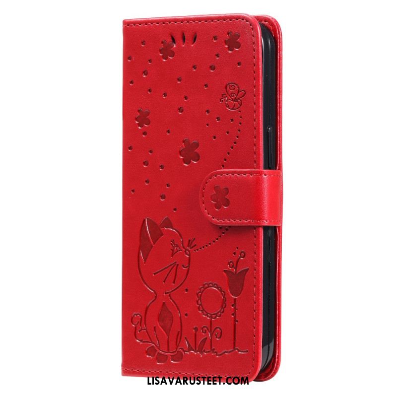 Kotelot Xiaomi Redmi Note 13 4g Kissa Ja Mehiläiset Hihnalla