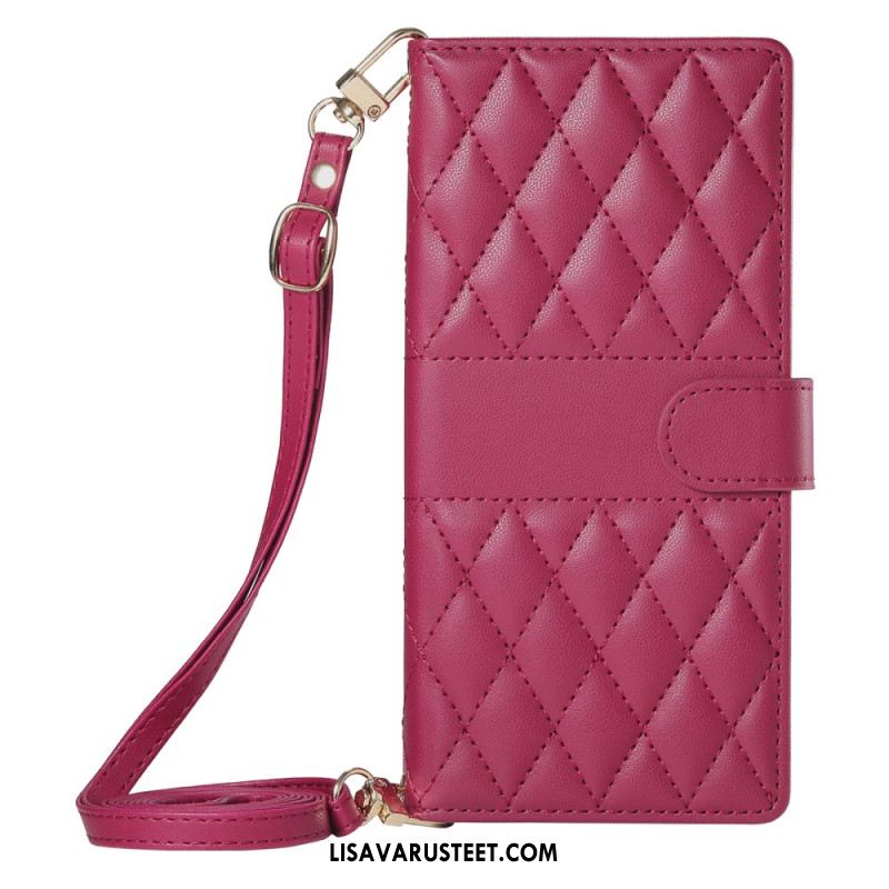 Kotelot Xiaomi Redmi Note 14 4g Tikattu Hihnalla Ja Olkahihnalla Suojakuori