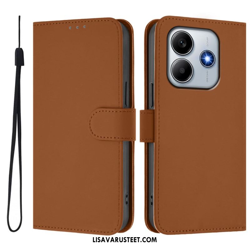 Kotelot Xiaomi Redmi Note 14 5g Nahkaefektiranneke