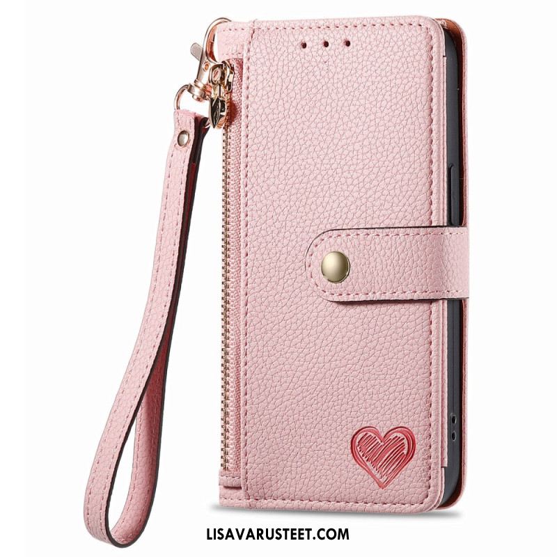 Kotelot Xiaomi Redmi Note 14 5g Puhelinkuoret Rfid-suoja Lompakolla Ja Rfid-vetoketjutaskulla