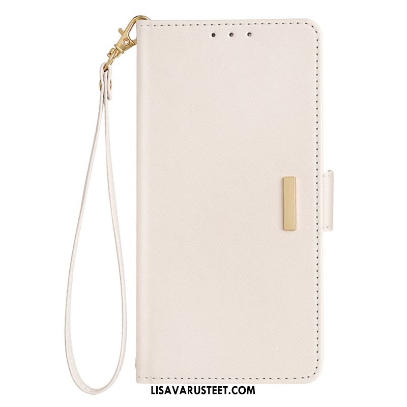 Kotelot Xiaomi Redmi Note 14 5g Rfid-suojausteknologialla Ja Kultaisella Soljella