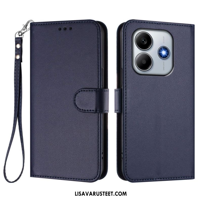 Kotelot Xiaomi Redmi Note 14 5g Yksivärinen Ja Nauhallinen