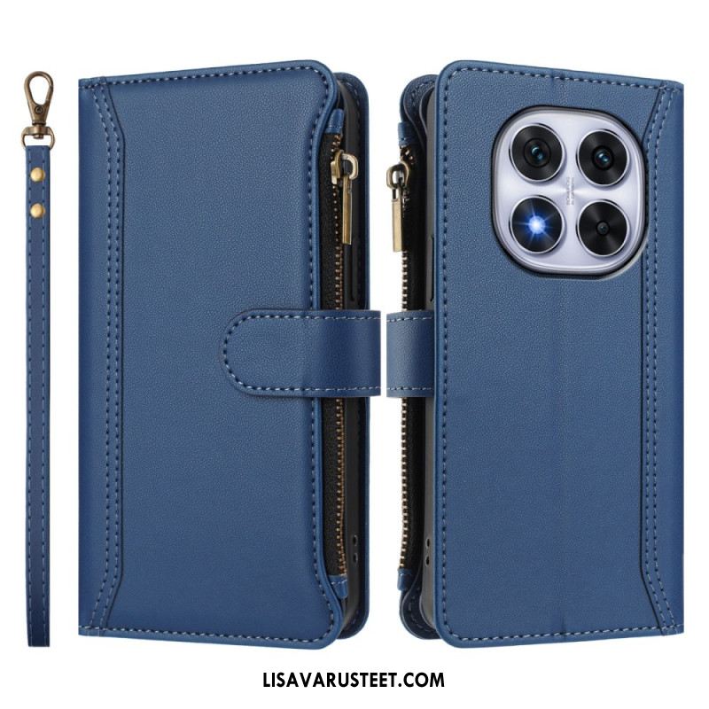 Kotelot Xiaomi Redmi Note 14 Pro 4g 9 Korttipaikan Lompakko Ja Nauha