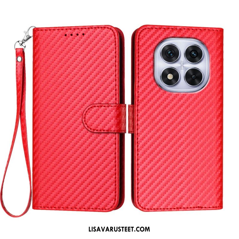 Kotelot Xiaomi Redmi Note 14 Pro 4g Hiilikuitukuvioinen Hihnalla