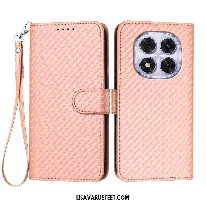 Kotelot Xiaomi Redmi Note 14 Pro 4g Hiilikuitukuvioinen Hihnalla