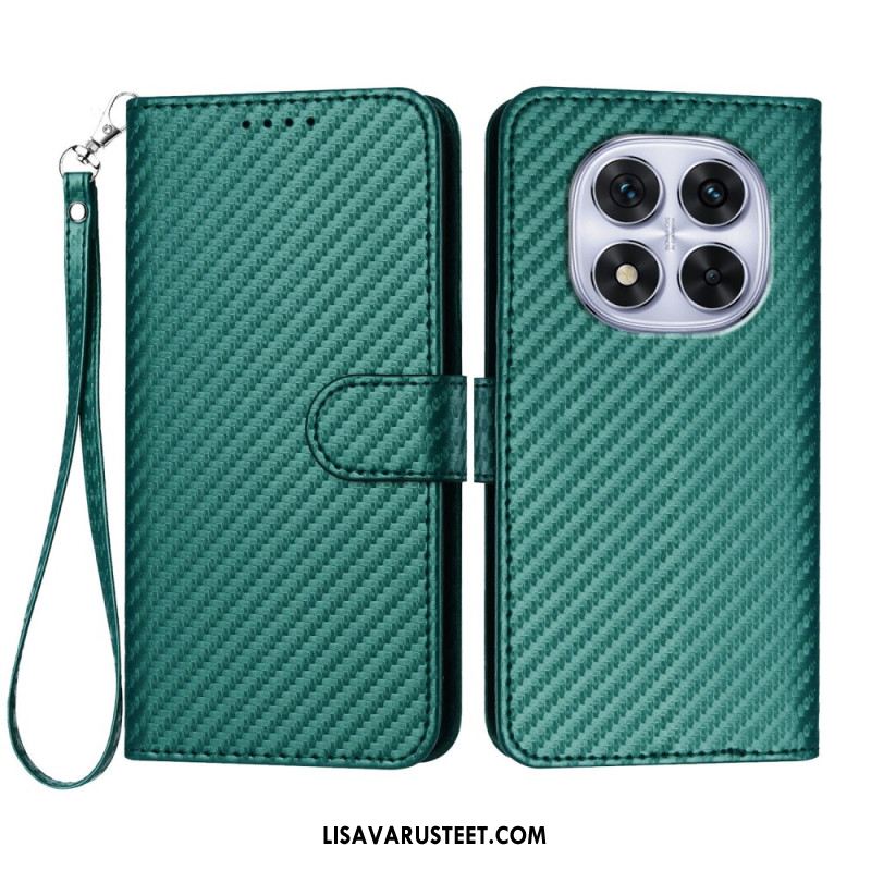 Kotelot Xiaomi Redmi Note 14 Pro 4g Hiilikuitukuvioinen Hihnalla