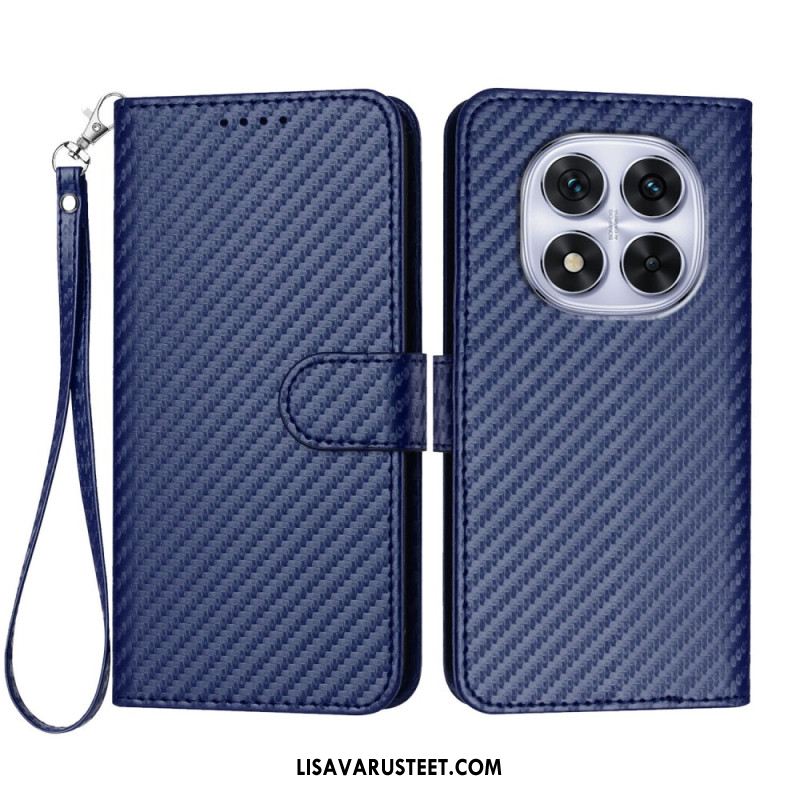 Kotelot Xiaomi Redmi Note 14 Pro 4g Hiilikuitukuvioinen Hihnalla