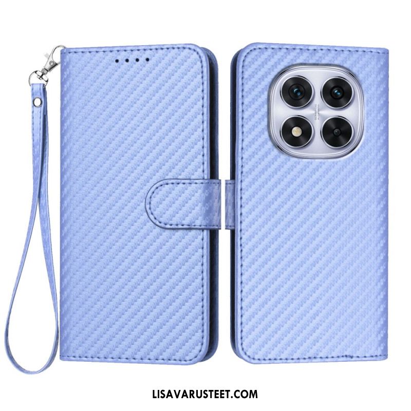 Kotelot Xiaomi Redmi Note 14 Pro 4g Hiilikuitukuvioinen Hihnalla