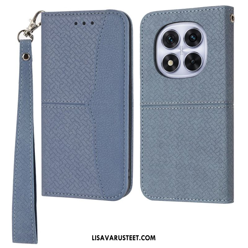 Kotelot Xiaomi Redmi Note 14 Pro 4g Kudottu Tekstuuri Hihnalla