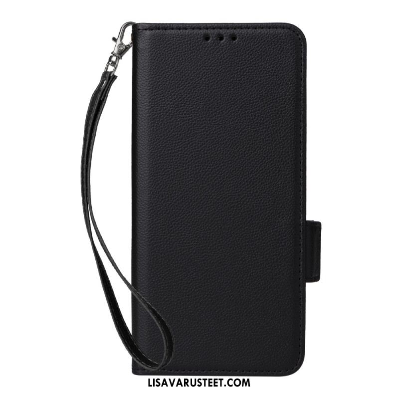 Kotelot Xiaomi Redmi Note 14 Pro 4g Litsikuvioinen Tekonahkahihna