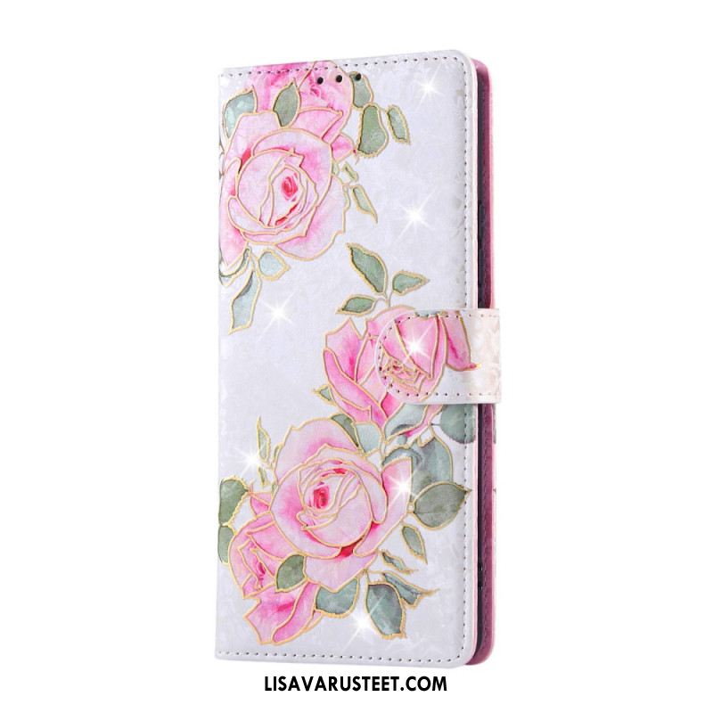 Kotelot Xiaomi Redmi Note 14 Pro 4g Rfid-suojattu Kukkakuvio