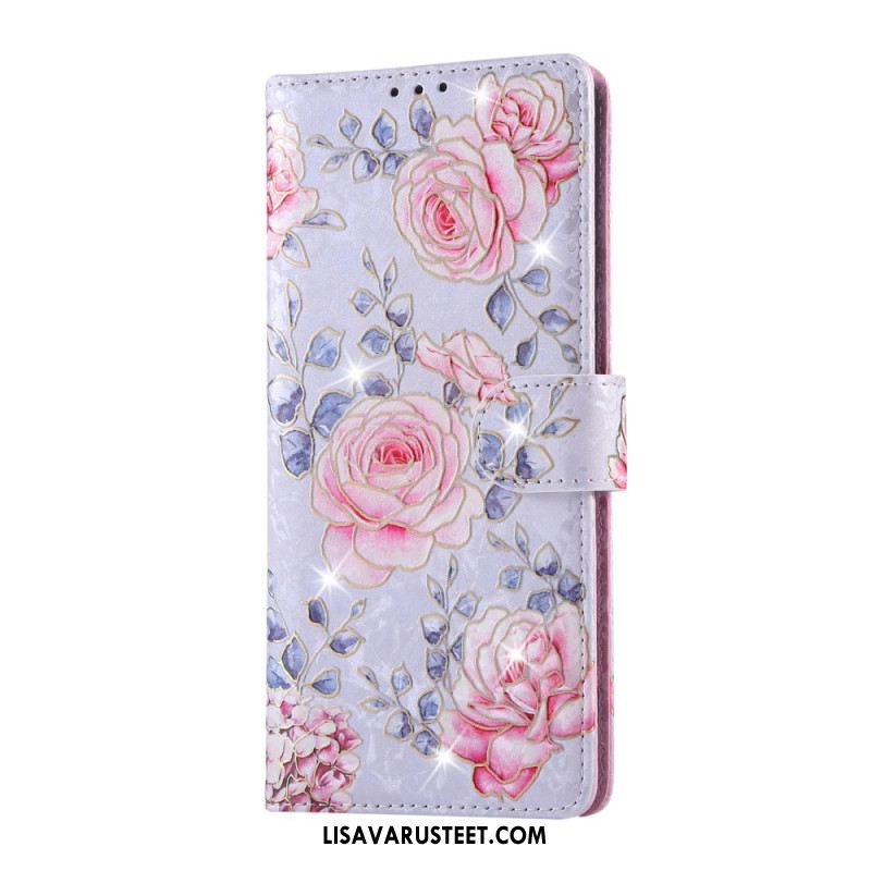 Kotelot Xiaomi Redmi Note 14 Pro 4g Rfid-suojattu Kukkakuvio