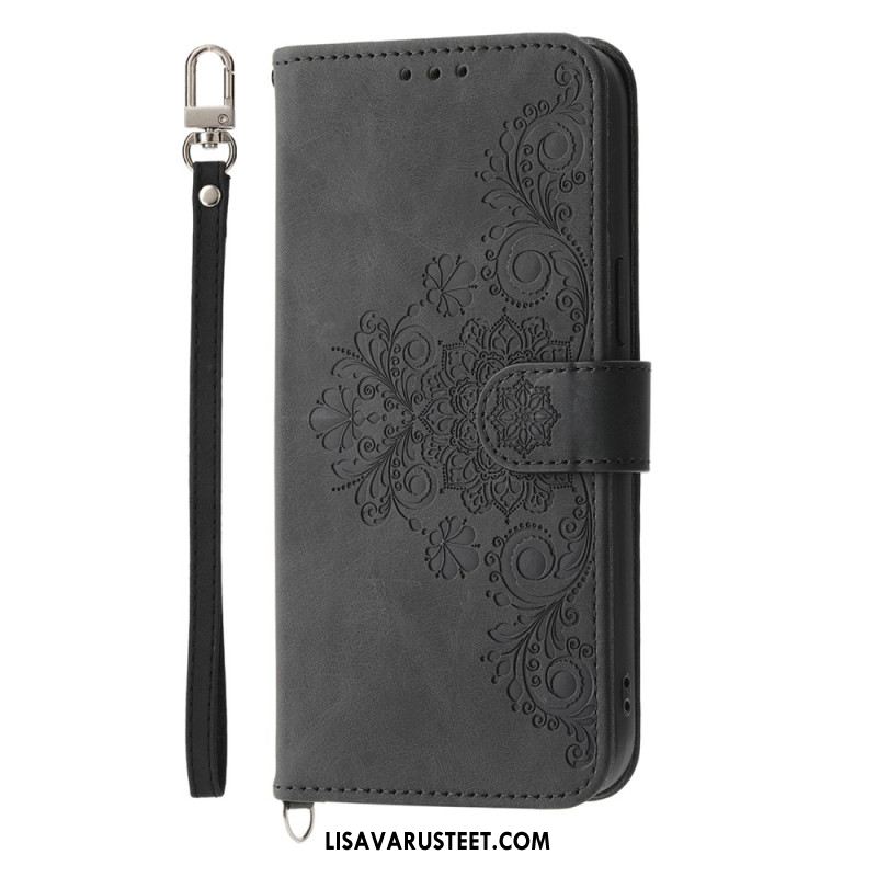 Kotelot Xiaomi Redmi Note 14 Pro 5g Pitsikuvio Hihnalla Ja Olkahihnalla