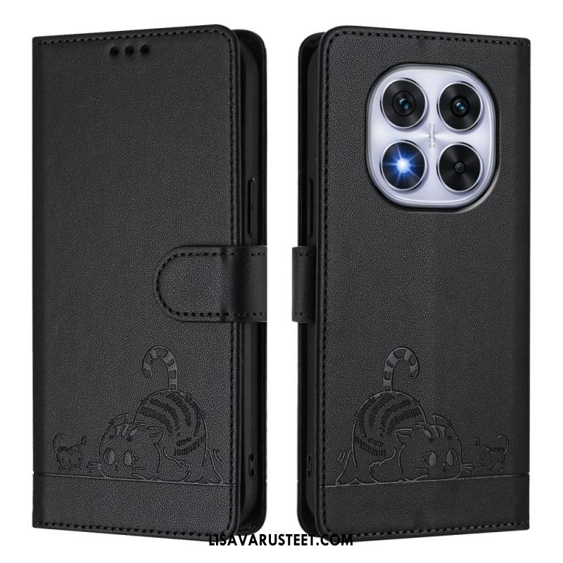 Kotelot Xiaomi Redmi Note 14 Pro 5g Rfid-suojattu Kissakuvio