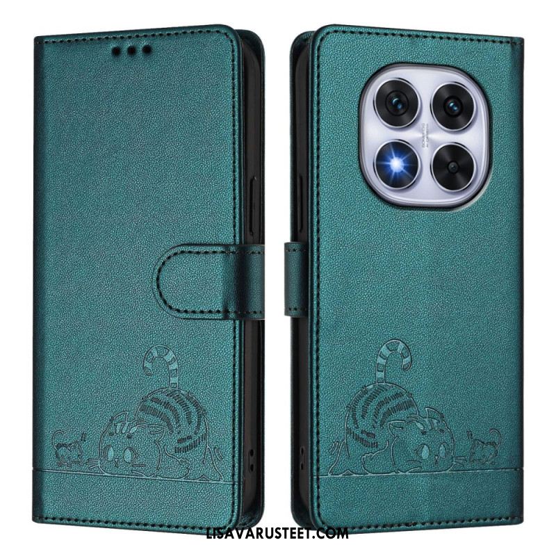 Kotelot Xiaomi Redmi Note 14 Pro 5g Rfid-suojattu Kissakuvio