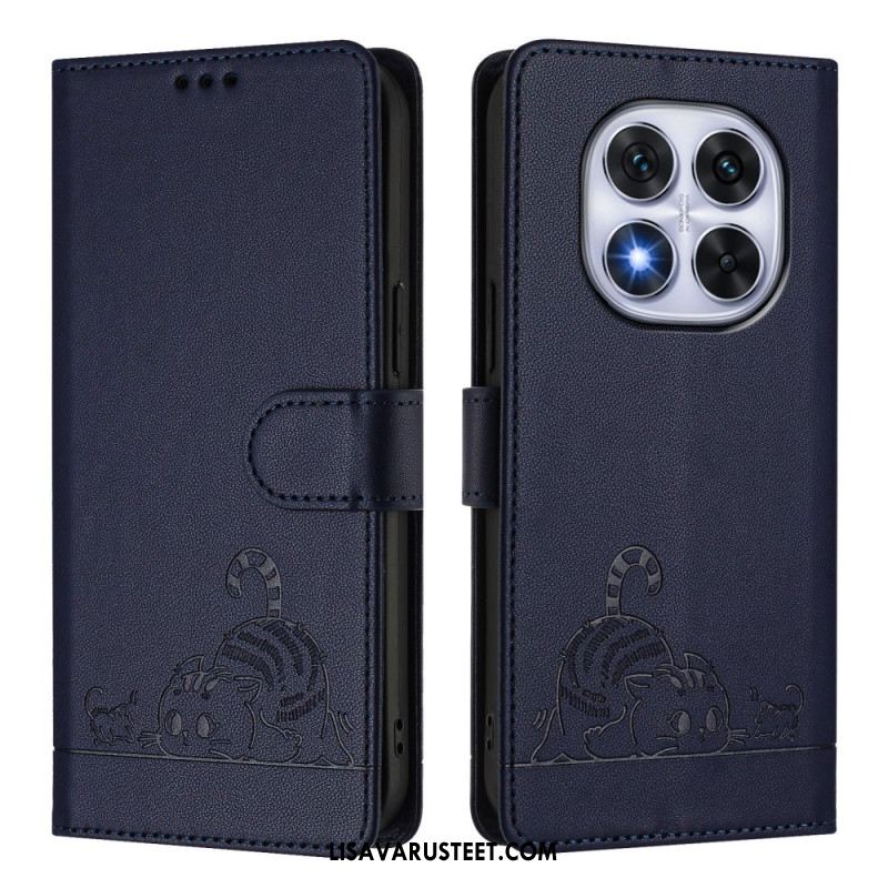 Kotelot Xiaomi Redmi Note 14 Pro 5g Rfid-suojattu Kissakuvio