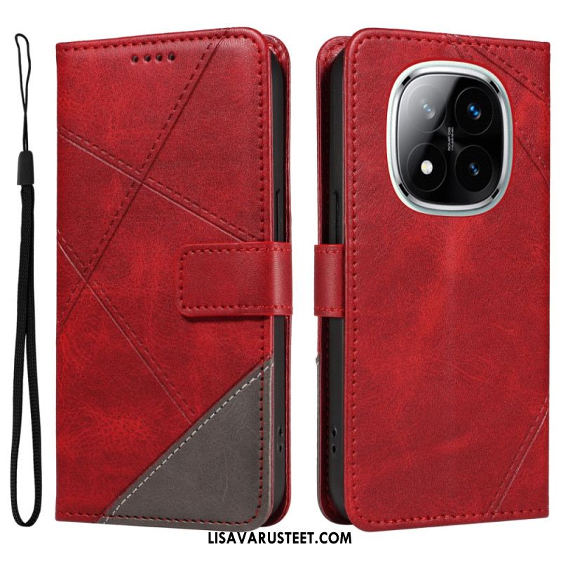 Kotelot Xiaomi Redmi Note 14 Pro Plus 5g Kaksivärinen Raidallinen Strap-on Suojakuori