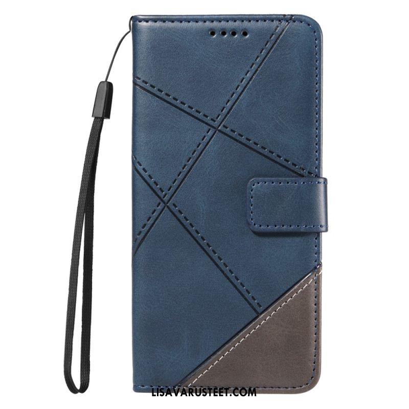 Kotelot Xiaomi Redmi Note 14 Pro Plus 5g Kaksivärinen Raidallinen Strap-on Suojakuori