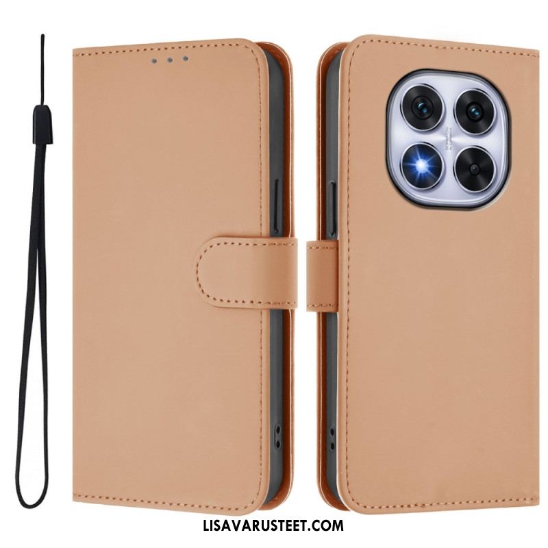 Kotelot Xiaomi Redmi Note 14 Pro Plus 5g Yksinkertaista Nahkaa Suojakuori