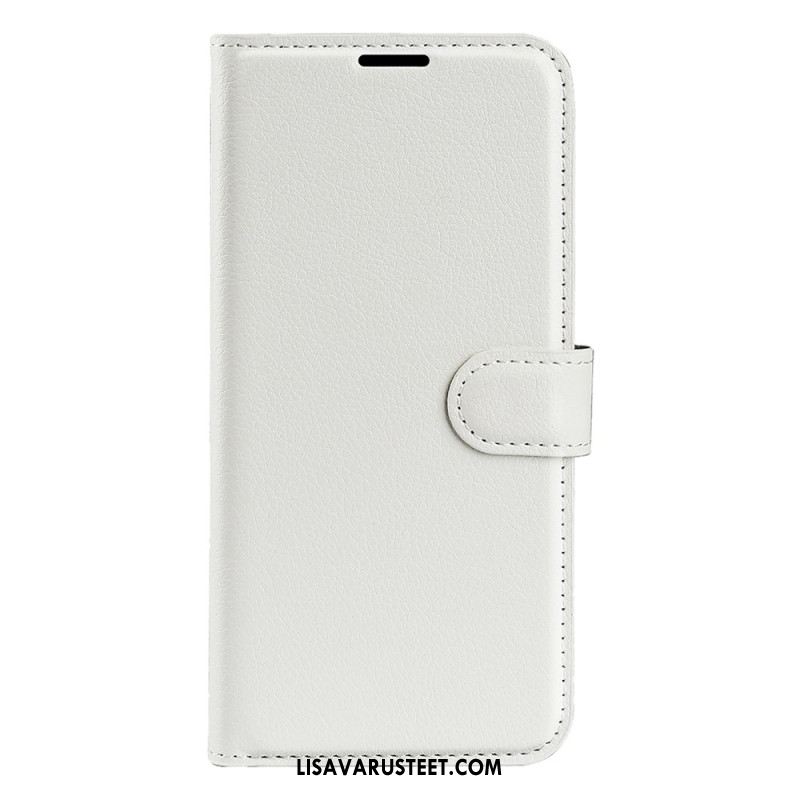 Kotelot Xiaomi Redmi Note 14s Klassinen Litsikuvioinen Tekonahka Suojakuori