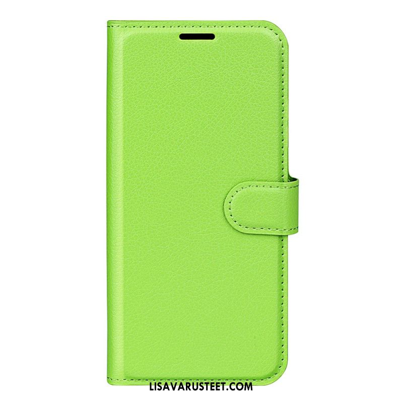 Kotelot Xiaomi Redmi Note 14s Klassinen Litsikuvioinen Tekonahka Suojakuori