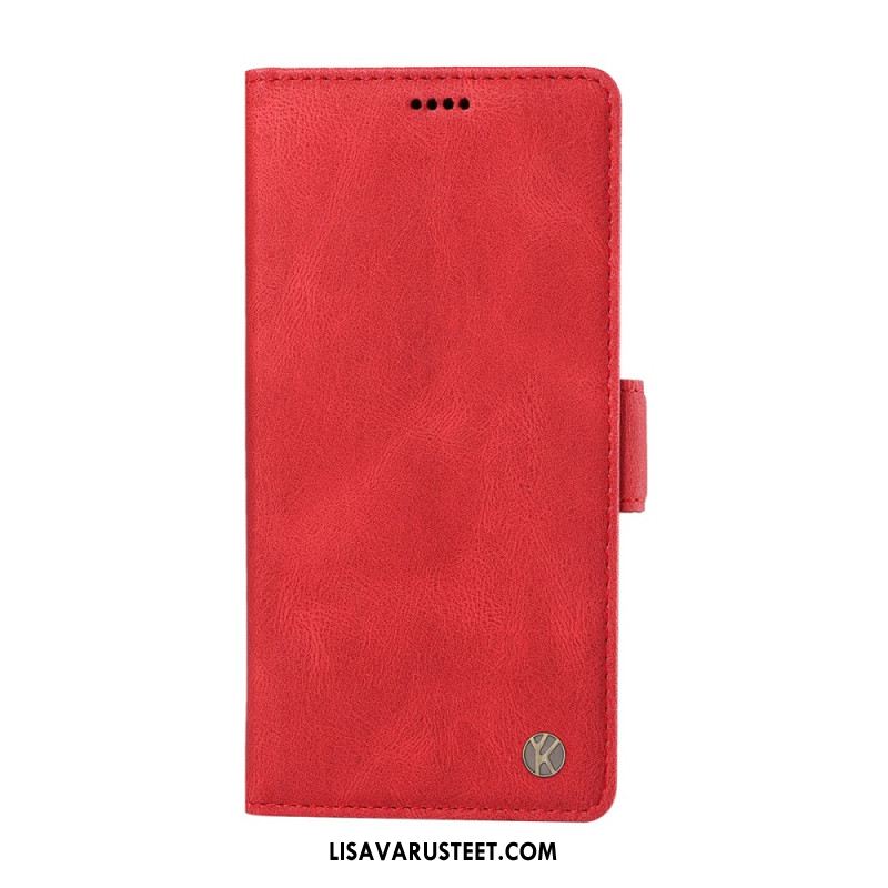 Kotelot Xiaomi Redmi Note 15 Pro 5g Yikatu-mokkanahkaefekti Suojakuori