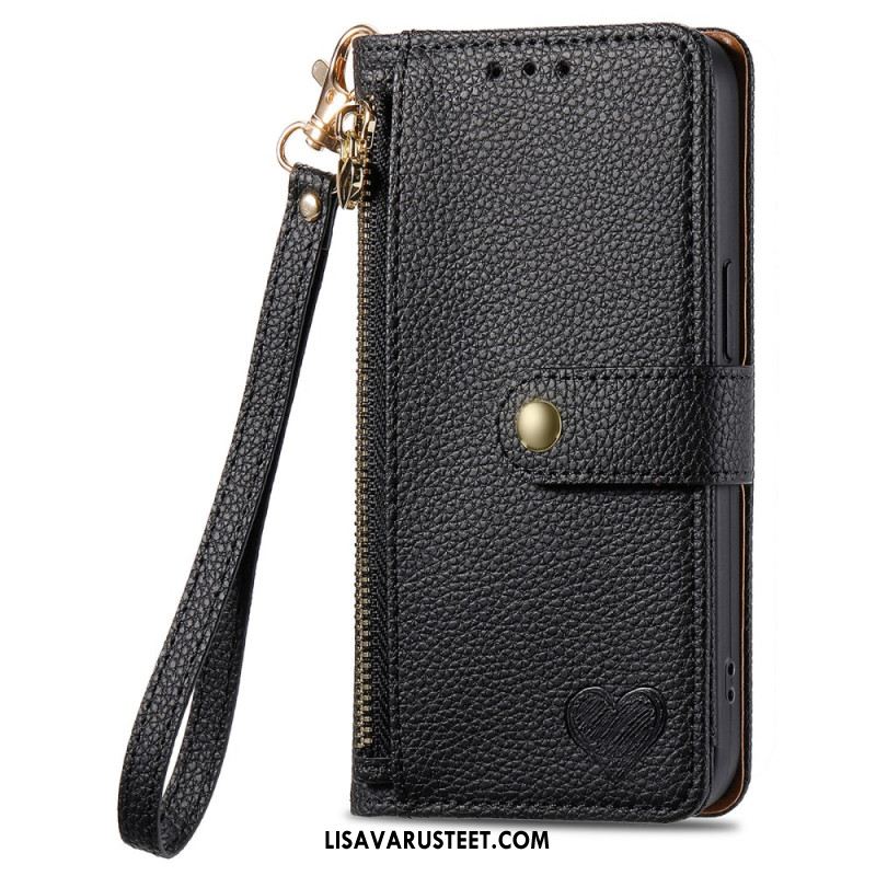 Kotelot Xiaomi Redmi Note 15 Pro Plus 5g Puhelinkuoret Rfid-suojattu Sydänkuvio