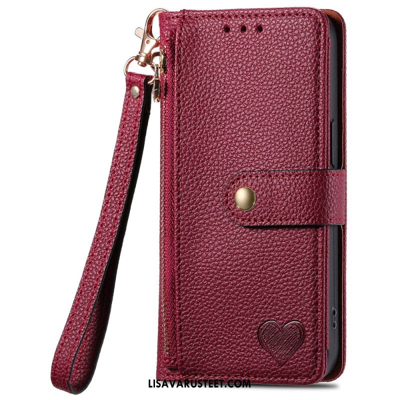 Kotelot Xiaomi Redmi Note 15 Pro Plus 5g Puhelinkuoret Rfid-suojattu Sydänkuvio