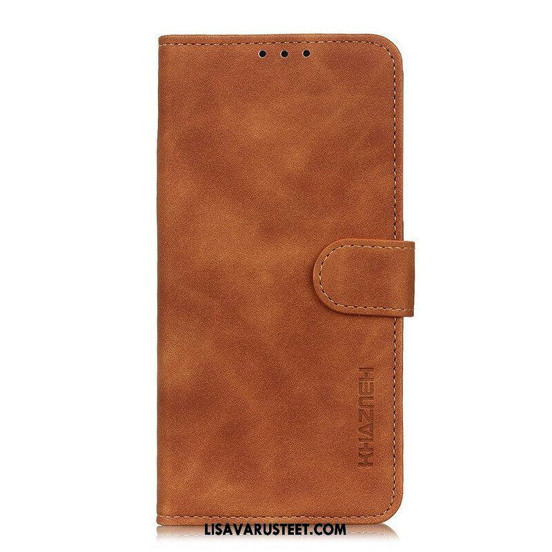 Kotelot iPhone 13 Pro Max Matta Vintage Leather Effect Khazneh