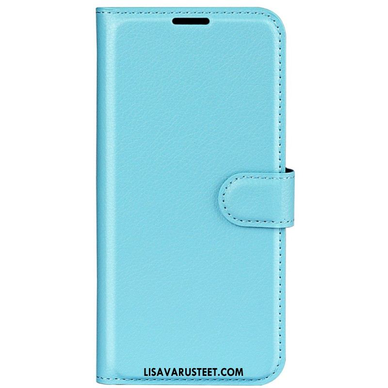 Kotelot iPhone 16 Litchi Faux Leather