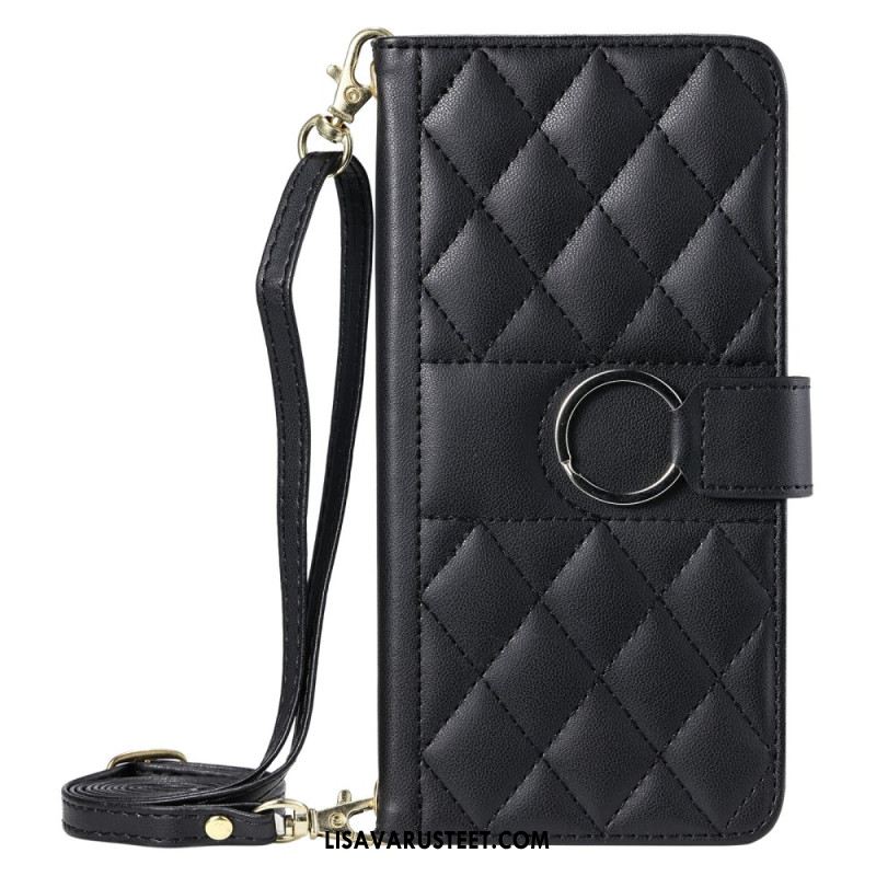 Kotelot iPhone 17 Ensiluokkainen Muotoilu Nauhalla Ja Olkahihnalla Suojakuori