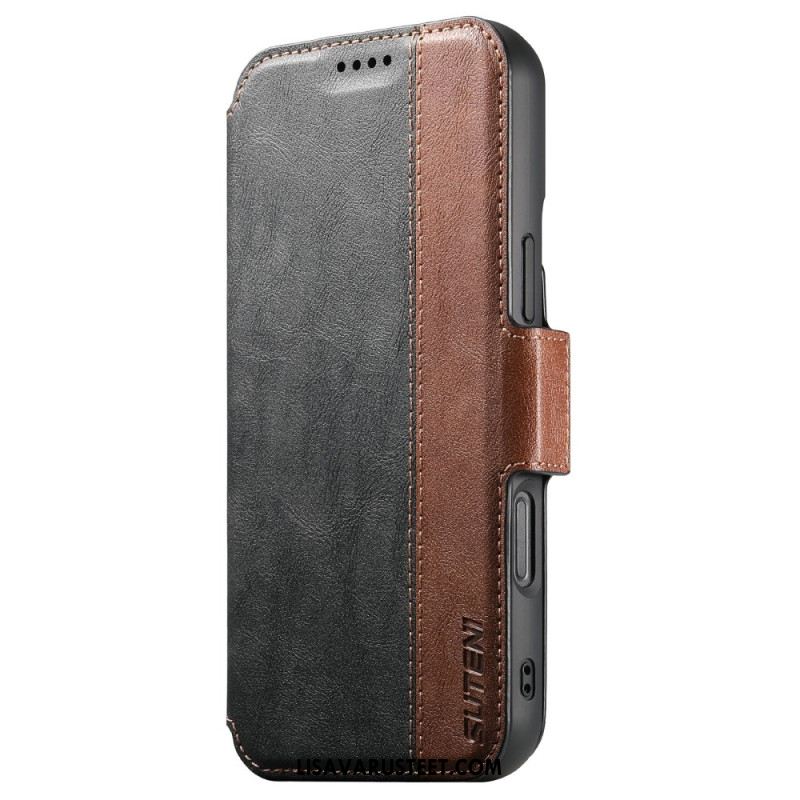 Kotelot iPhone 17 Kaksivärinen Magsafe-teksturoitu Nahka Suojakuori