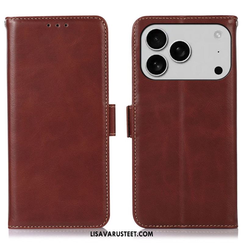 Kotelot iPhone 17 Pro Abeel Premium -nahka Rfid-lompakko