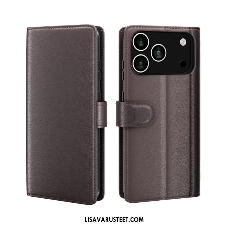 Kotelot iPhone 17 Pro Aito Nahkalompakko