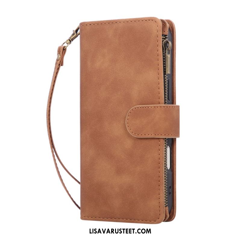 Kotelot iPhone 17 Pro Max Mokkanahkamainen Lompakko Suojakuori