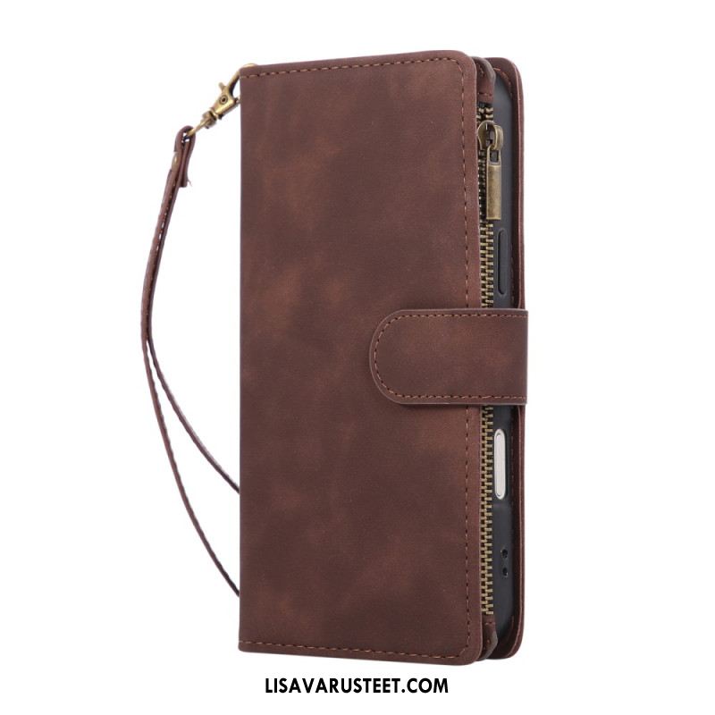 Kotelot iPhone 17 Pro Max Mokkanahkamainen Lompakko Suojakuori