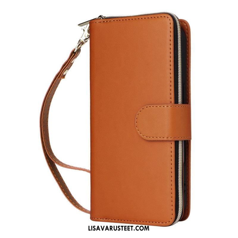 Kotelot iPhone 17 Puhelinkuoret 9 Kortin Lokeron Lompakko Ja Nauha