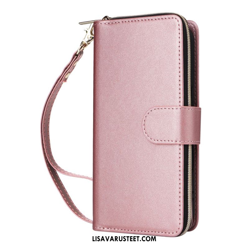 Kotelot iPhone 17 Puhelinkuoret 9 Kortin Lokeron Lompakko Ja Nauha