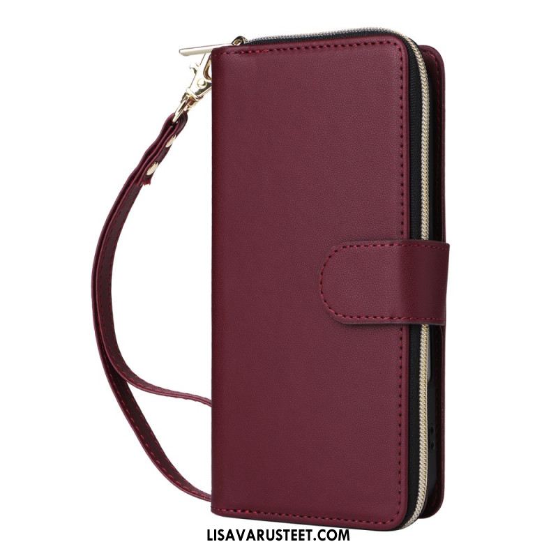 Kotelot iPhone 17 Puhelinkuoret 9 Kortin Lokeron Lompakko Ja Nauha