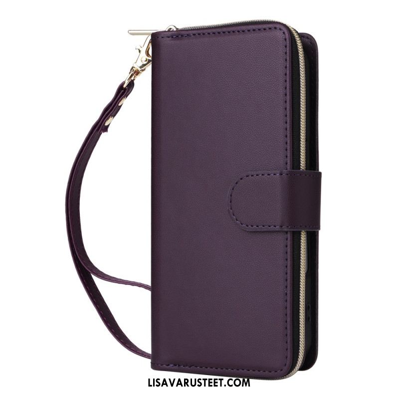 Kotelot iPhone 17 Puhelinkuoret 9 Kortin Lokeron Lompakko Ja Nauha