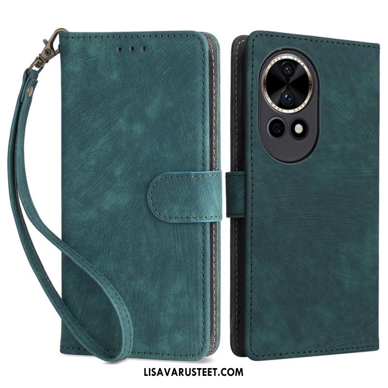 Kuoret Huawei Nova 13 Rfid-mokkanahkakuvioinen Lompakko