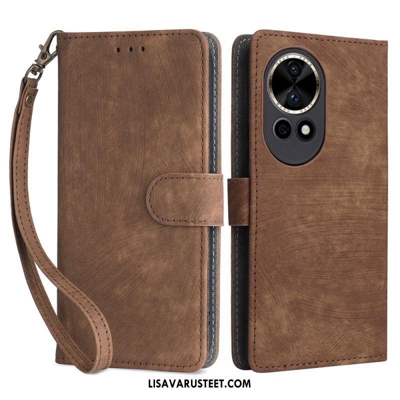 Kuoret Huawei Nova 13 Rfid-mokkanahkakuvioinen Lompakko