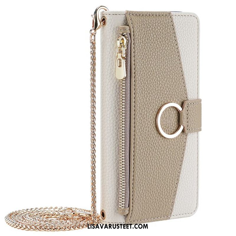 Kuoret Huawei Pura 80 Kaksivärinen Peilillä Ja Ketjulla